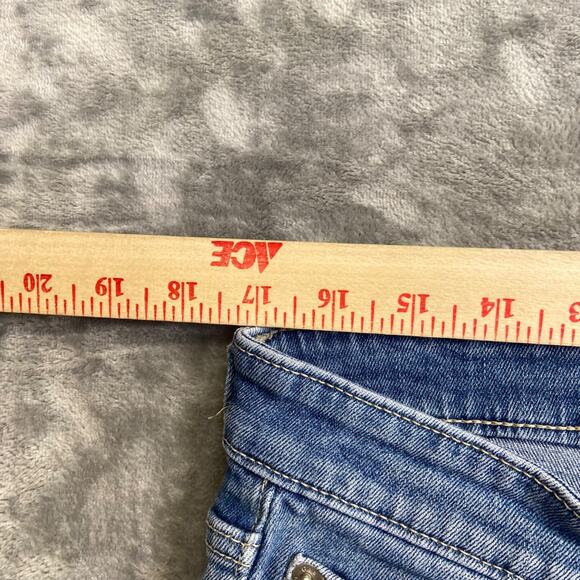 Gap Bermuda Denim Shorts Men's Size 31 Blue Jorts Distressed Longer 11" - Picture 6 of 9